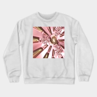 Rose gold fractal Crewneck Sweatshirt